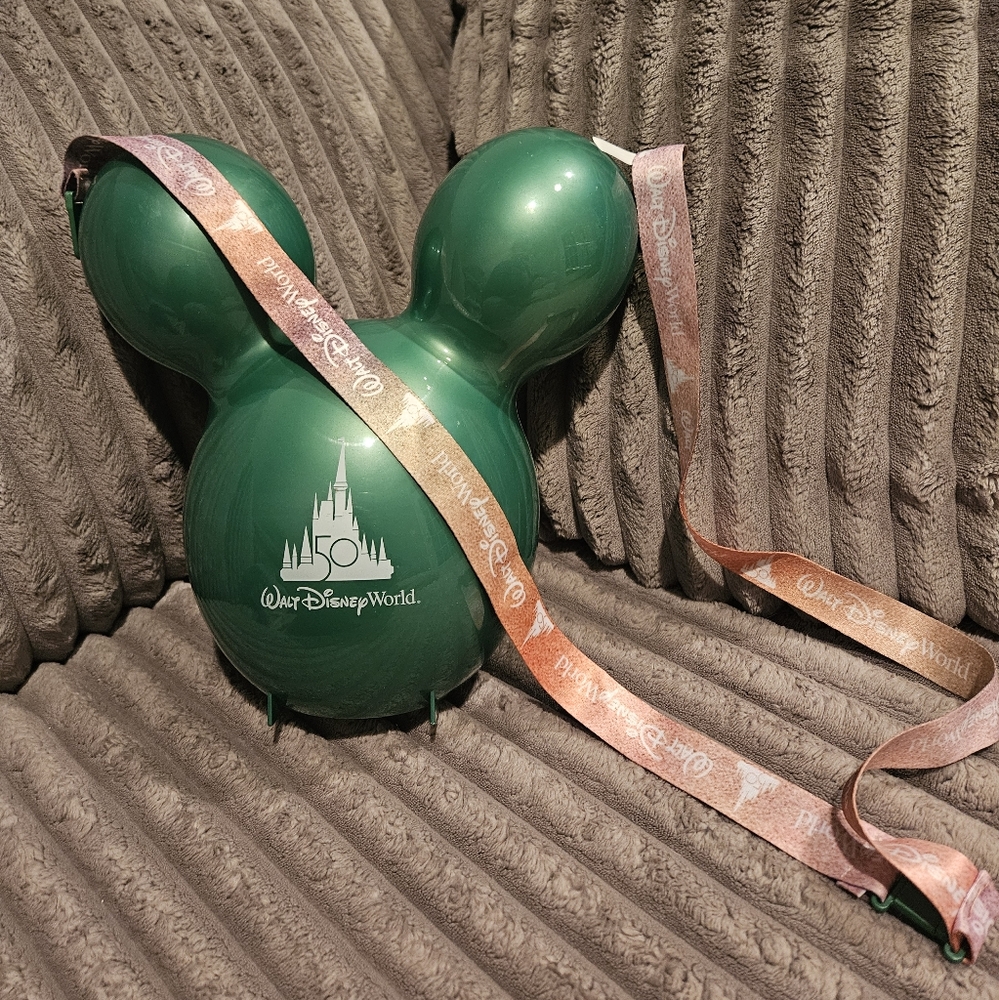 2021 Walt Disney World Parks 50th Anniversary Green Balloon Popcorn Bucket
